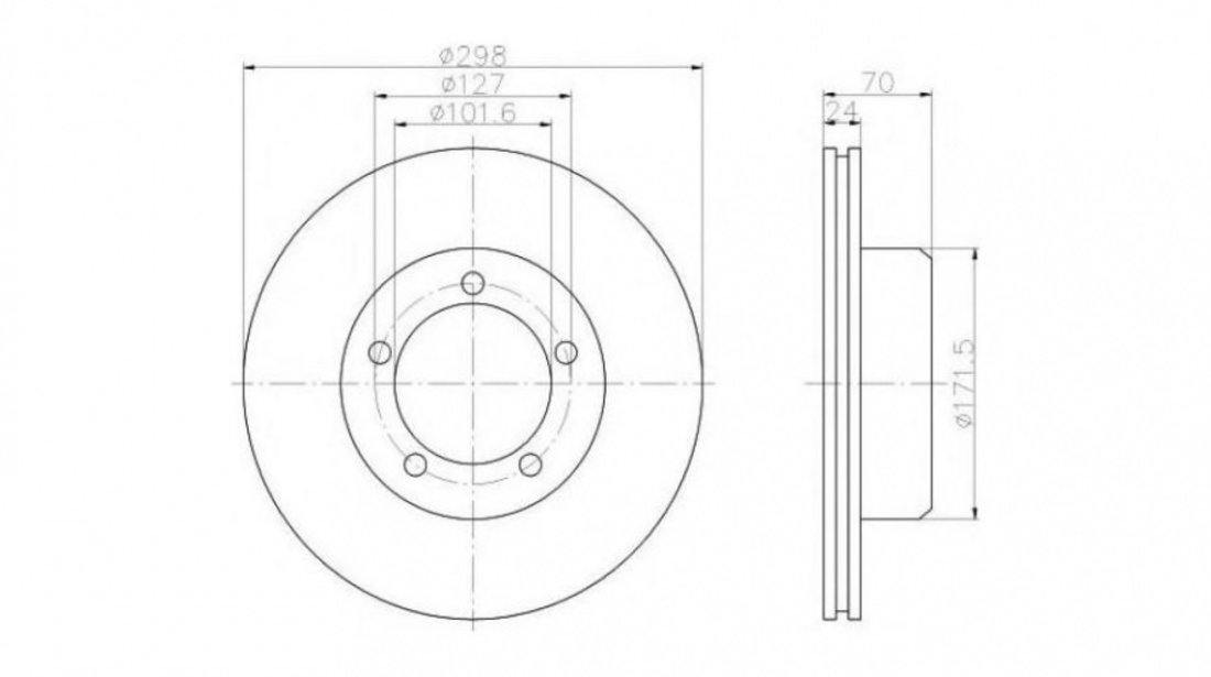 Disc frana Land Rover RANGE ROVER (AE, AN, HAA, HAB, HAM, HBM, RE, RN) 1970-1995 #2 09548810