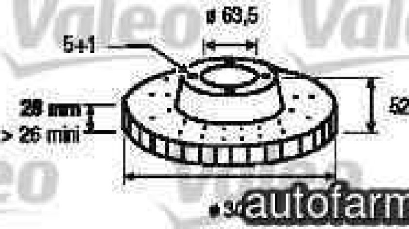 Disc frana LAND ROVER RANGE ROVER EVOQUE LV VALEO 197055