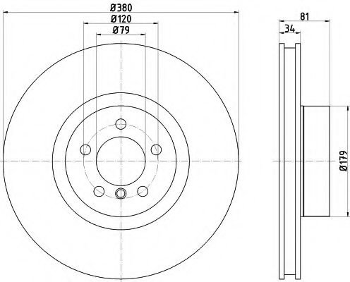 Disc frana LAND ROVER RANGE ROVER III (LM) (2002 - 2012) TEXTAR 92233905 piesa NOUA