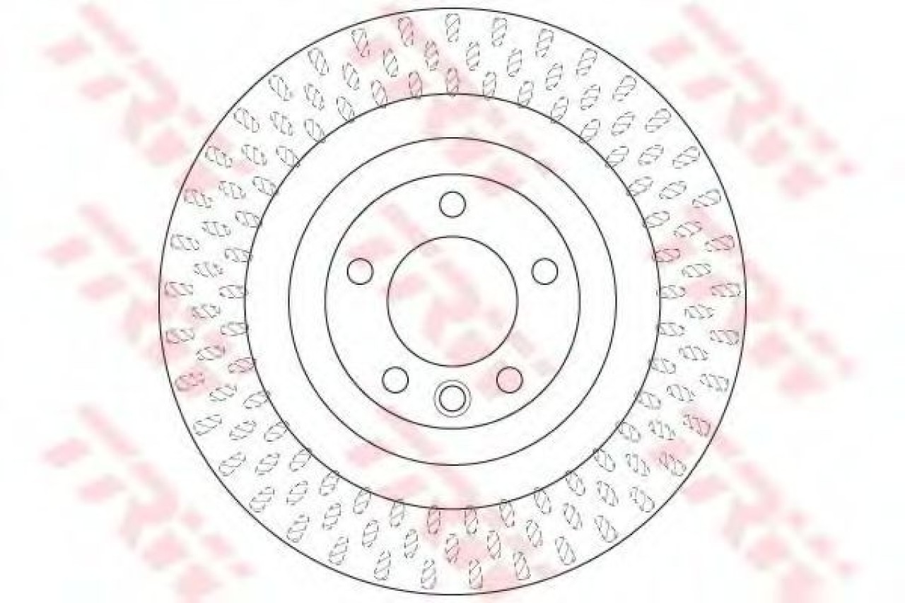 Disc frana LAND ROVER RANGE ROVER SPORT (LW) (2013 - 2016) TRW DF6505S piesa NOUA