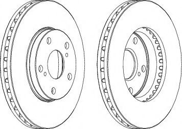 Disc frana LEXUS ES (MCV_, VZV_) (1996 - 2008) FERODO DDF501 piesa NOUA