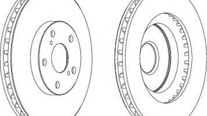 Disc frana LEXUS ES (MCV_, VZV_) (1996 - 2008) FERODO DDF1646 piesa NOUA