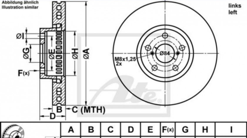 Disc frana Lexus GS (GRL1_, GWL1_) 2011-2016 #2 18152045104