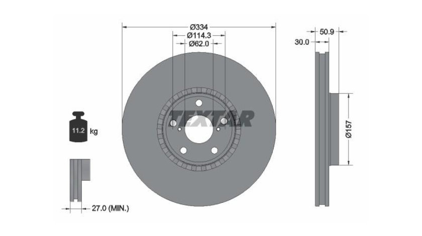 Disc frana Lexus GS (GRS19_, UZS19_, GWS19_) 2005-2011 #2 0986479433