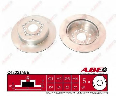 Disc frana LEXUS GS (JZS147) (1993 - 1997) ABE C42031ABE piesa NOUA