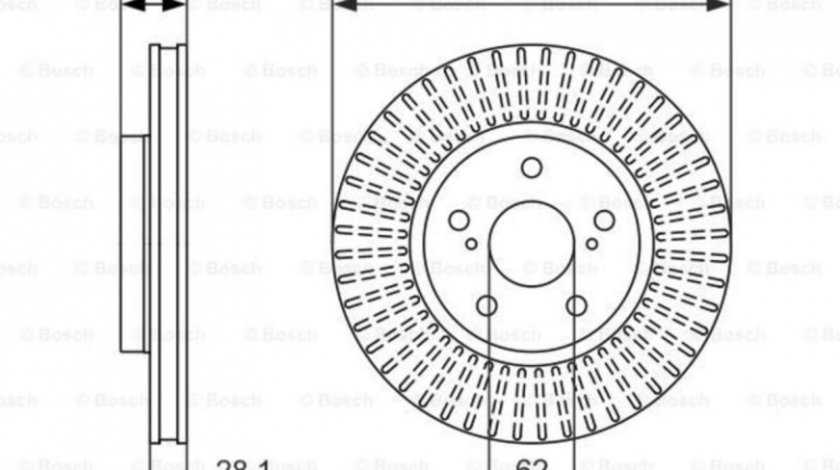 Disc frana Lexus IS C (GSE2_) 2009-2016 #2 0986479633