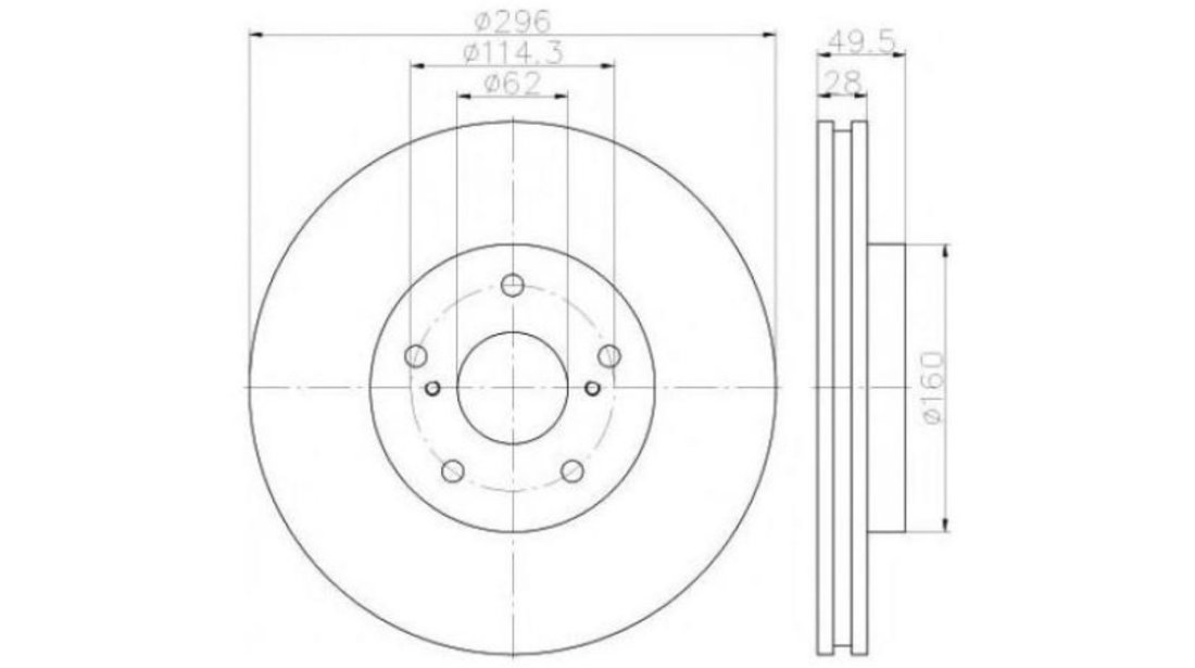 Disc frana Lexus IS C (GSE2_) 2009-2016 #2 0986479633