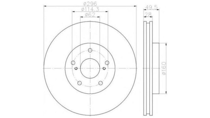 Disc frana Lexus IS C (GSE2_) 2009-2016 #2 0986479633