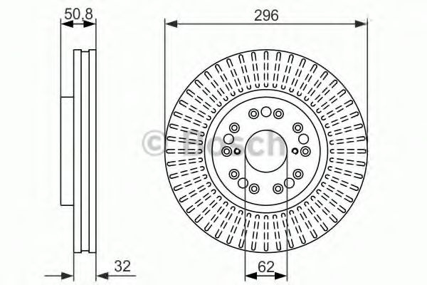 Disc frana LEXUS LS (UCF10) (1989 - 1995) BOSCH 0 986 479 485 piesa NOUA