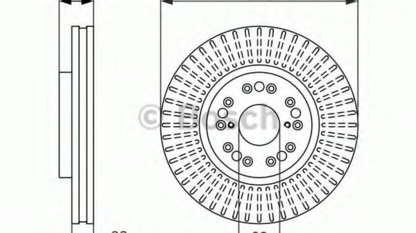 Disc frana LEXUS LS (UCF10) (1989 - 1995) BOSCH 0 986 479 485 piesa NOUA