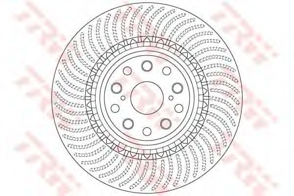 Disc frana LEXUS LS (UVF4, USF4) (2006 - 2016) TRW DF6488S piesa NOUA