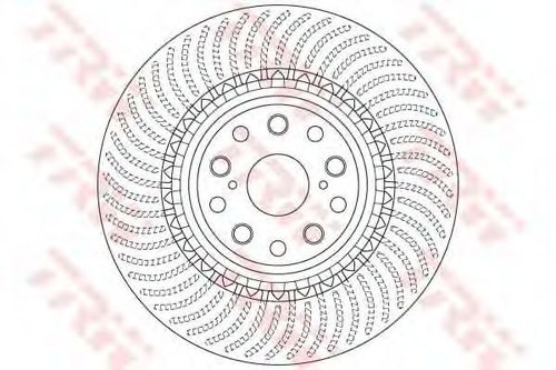 Disc frana LEXUS LS (UVF4, USF4) (2006 - 2016) TRW DF6488S piesa NOUA