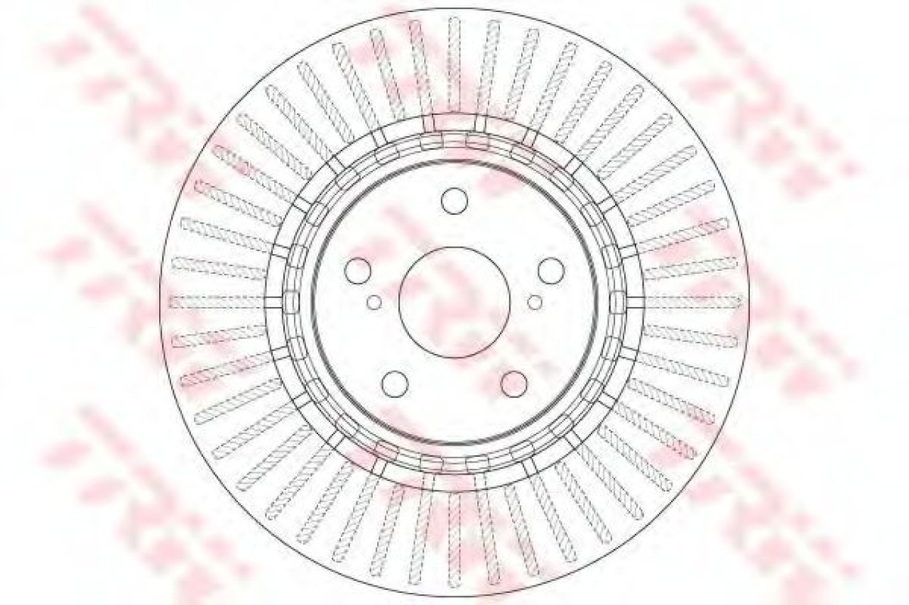 Disc frana LEXUS RX (GGL1, GYL1, AGL1) (2008 - 2015) TRW DF6265 piesa NOUA