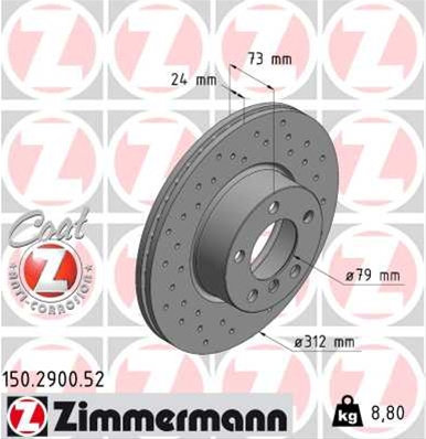Disc Frana Livabil Numai Pereche Zimmermann Bmw 150.2900.52