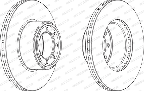 Disc Frana Livrabil 1 Buc Ferodo Iveco FCR320A