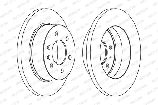 Disc Frana Livrabil 1 Buc Pret/buc Ferodo Audi FCR311A