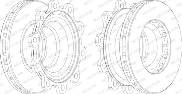 Disc Frana Livrabil 1 Buc Pret/buc Ferodo FCR193A