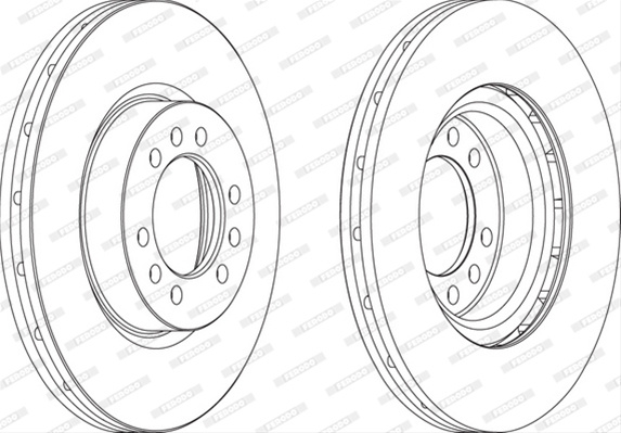 Disc Frana Livrabil 1 Buc Pret/buc Ferodo Iveco FCR235A