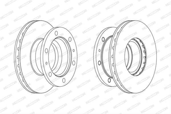 Disc Frana Livrabil 1 Buc Pret/buc Ferodo Iveco FCR105A