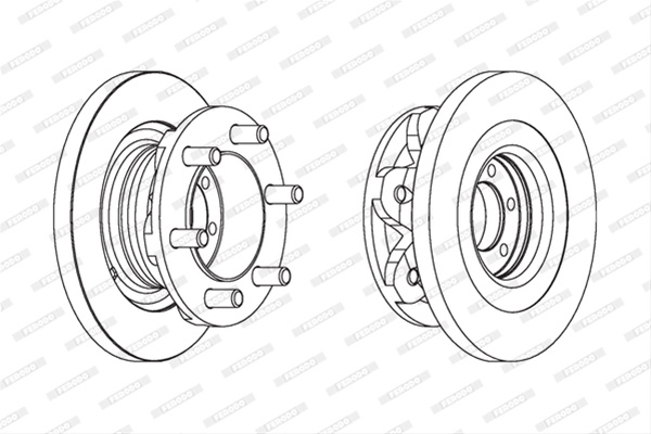 Disc Frana Livrabil 1 Buc Pret/buc Ferodo Iveco FCR139A