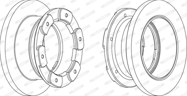 Disc Frana Livrabil 1 Buc Pret/buc Ferodo Iveco FCR236A