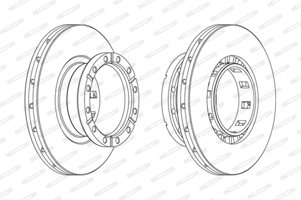Disc Frana Livrabil 1 Buc Pret/buc Ferodo Iveco FCR318A