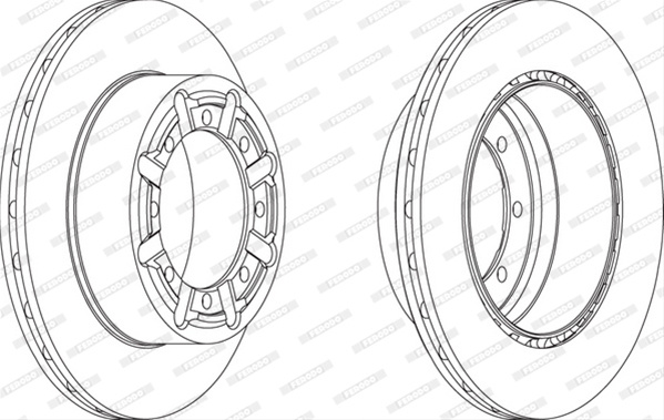 Disc Frana Livrabil 1 Buc Pret/buc Ferodo Nissan FCR340A