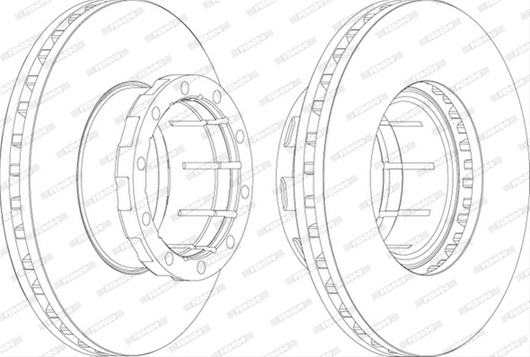 Disc Frana Livrabil 1 Buc Pret/buc Ferodo Mercedes-Benz FCR114A