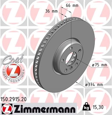 Disc Frana Livrabil La Bucata Zimmermann Bmw 150.2915.20