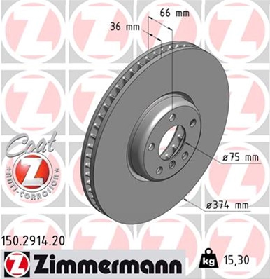 Disc Frana Livrabil La Bucata Zimmermann Bmw 150.2914.20
