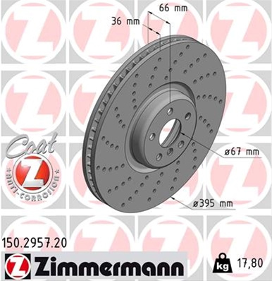 Disc Frana (livrabil La Bucata) Zimmermann Bmw 150.2957.20