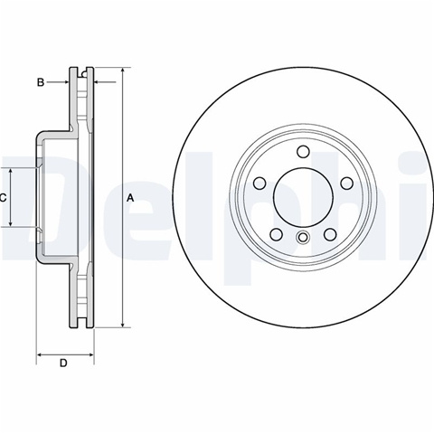Disc Frana (livrabil Numai Pereche) Delphi Bmw BG9157C
