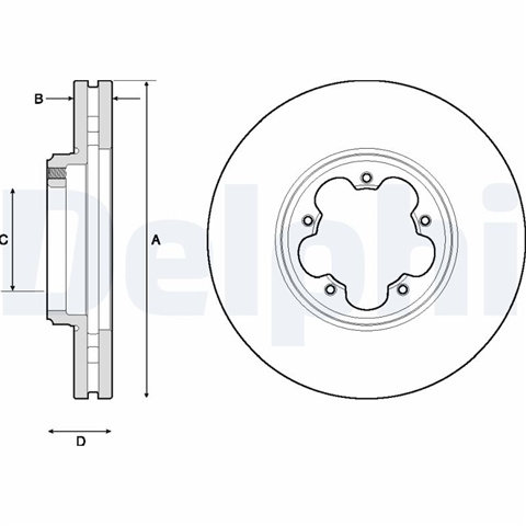 Disc Frana Livrabil Numai Pereche Delphi Ford BG9150
