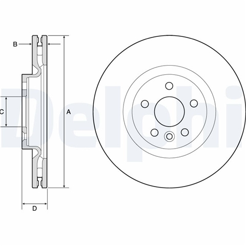 Disc Frana Livrabil Numai Pereche Delphi Jaguar BG9183C