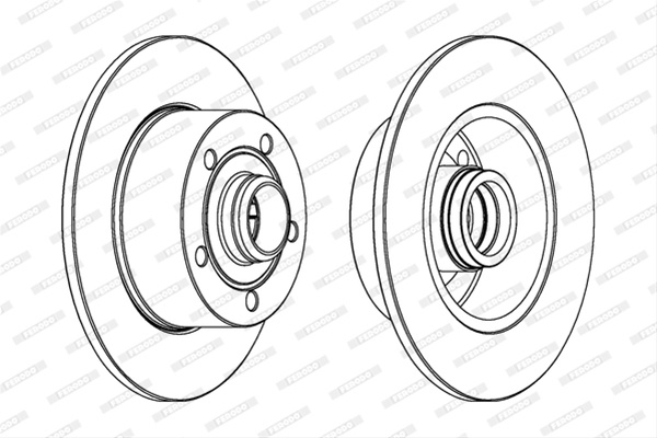 Disc Frana Livrabil Numai Pereche Ferodo Audi DDF830C-1
