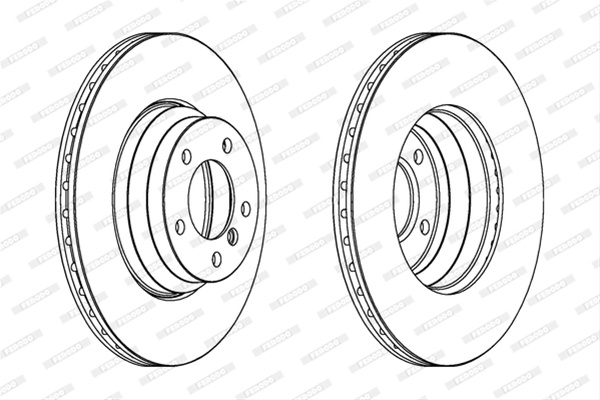 Disc Frana Livrabil Numai Pereche Ferodo Bmw DDF1535C-1