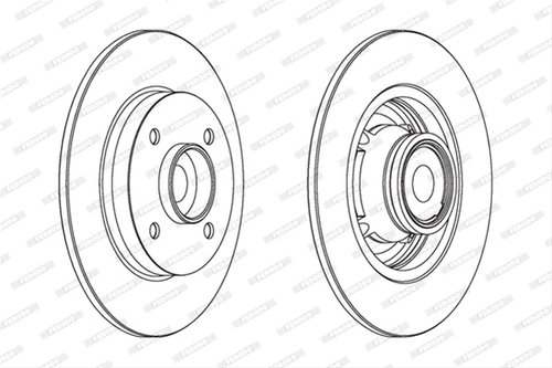 Disc Frana ( Livrabil Numai Pereche ) Ferodo Citroën DDF1560-1
