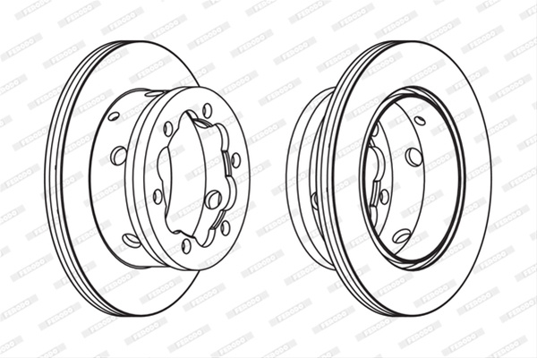 Disc Frana (livrabil Numai Pereche) Ferodo Dodge FCR191A