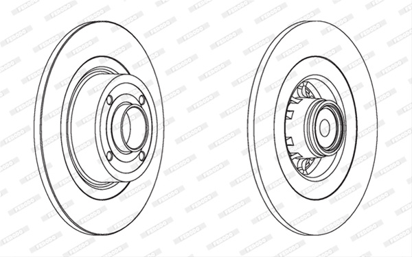 Disc Frana Livrabil Numai Pereche Ferodo Renault DDF1570-1