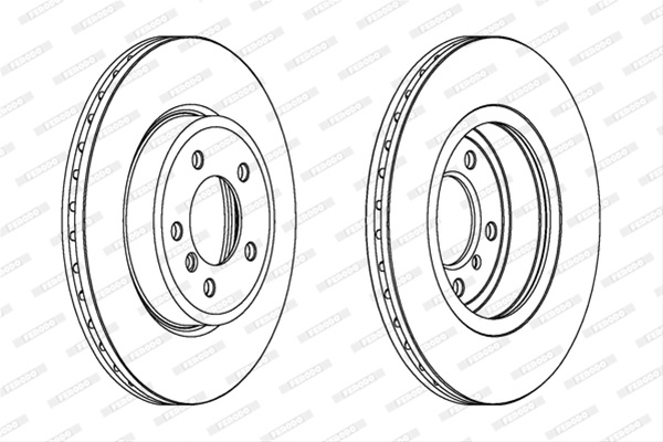 Disc Frana Livrabil Numai Pereche Pret/buc Ferodo Bmw DDF1174C-1