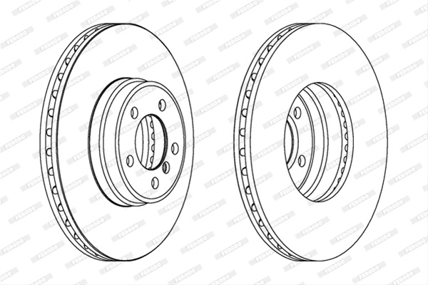 Disc Frana Livrabil Numai Pereche Pret/buc Ferodo Land Rover DDF1411C-1