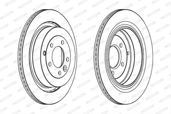 Disc Frana Livrabil Numai Pereche Pret/buc Ferodo Land Rover DDF1433C-1