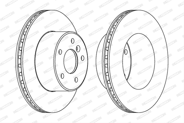 Disc Frana Livrabil Numai Pereche Pret/buc Ferodo Rover DDF1379C-1
