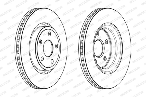 Disc Frana Livrabil Numai Pereche Pret/buc Ferodo Plymouth DDF2097C-1