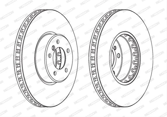 Disc Frana Livrabil Numai Pereche Pret/buc Ferodo Bmw DDF1867C-1