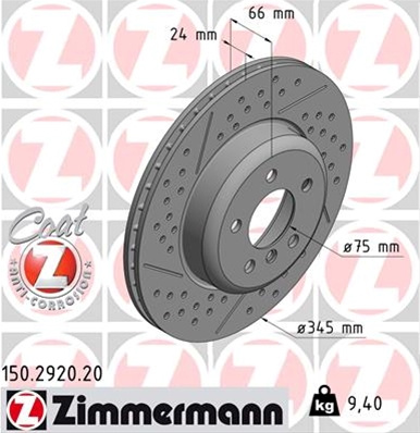 Disc Frana (livrabil Numai Pereche) Zimmermann Bmw 150.2920.20