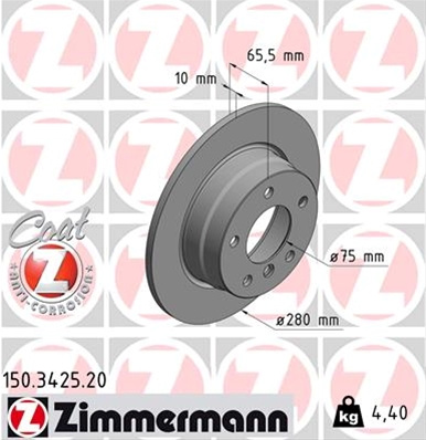 Disc Frana (livrabil Numai Pereche) Zimmermann Bmw 150.3425.20