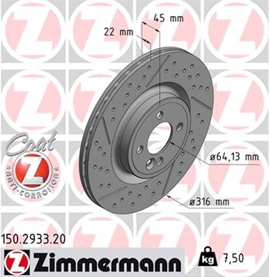 Disc Frana (livrabil Numai Pereche) Zimmermann Mini 150.2933.20