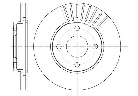 Disc frana MAZDA 2 (DE) (2007 - 2015) REMSA 6575.10 piesa NOUA