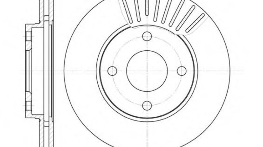 Disc frana MAZDA 2 (DE) (2007 - 2015) REMSA 6575.10 piesa NOUA